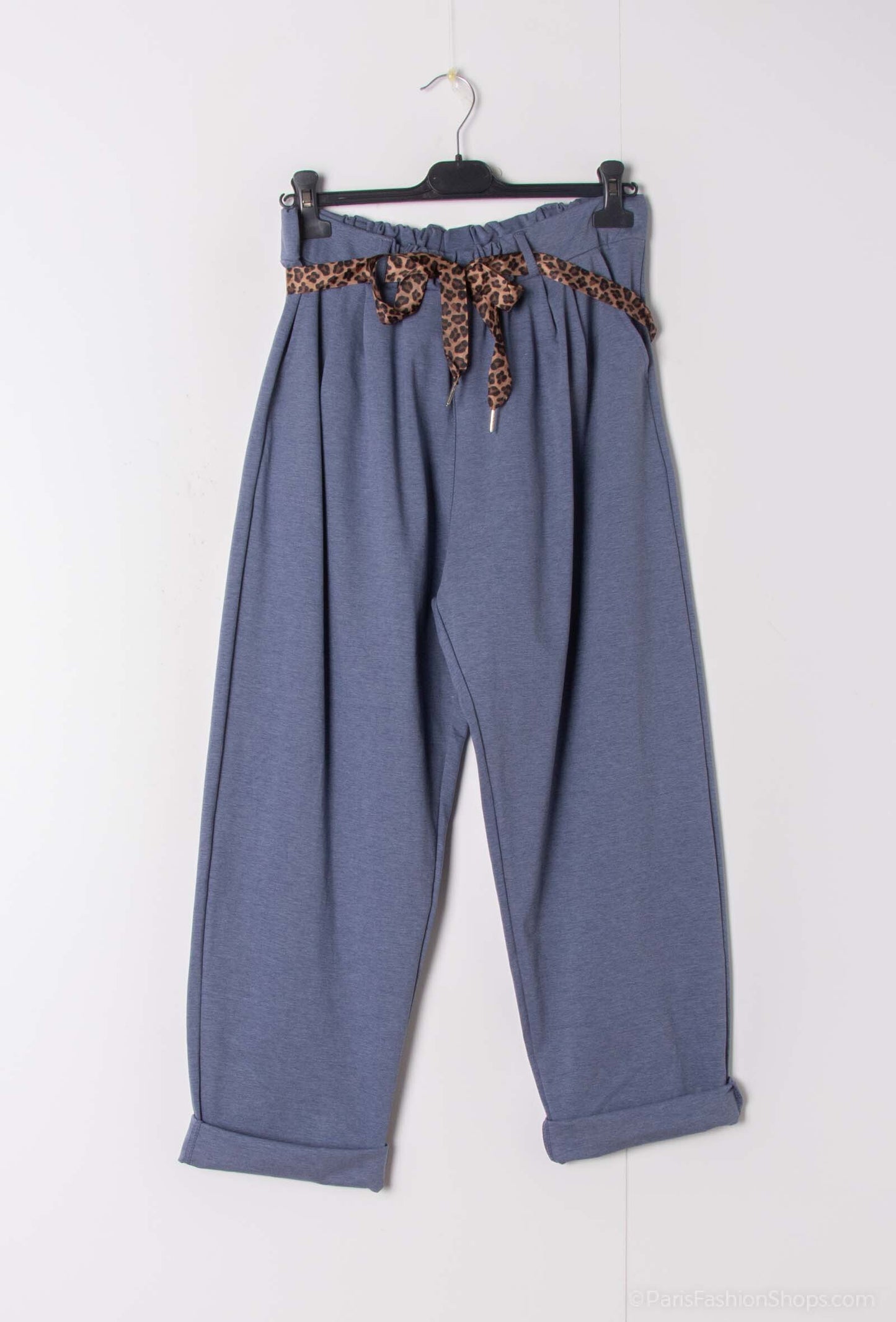 Plus Size Carrott pants in mixed cotton jersey