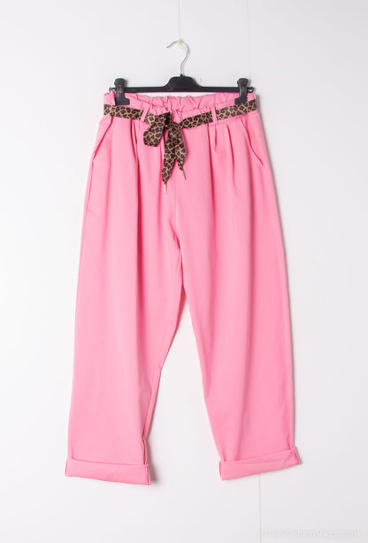 Plus Size Carrott pants in mixed cotton jersey