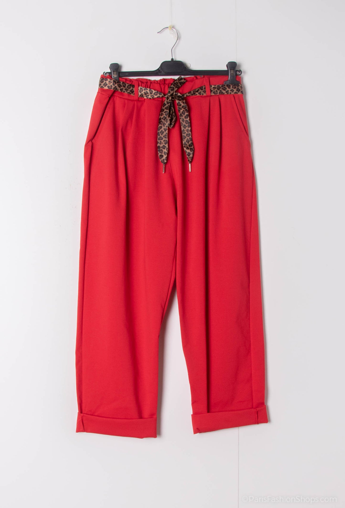 Plus Size Carrott pants in mixed cotton jersey