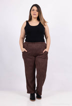 Plus Size Elastic Waist Loose Casual Pants