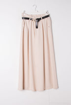Plus Size Casual Fluid Wide Leg Pants with Pleats