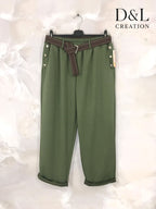 Mjukbyxor med knäppta fickor i storlekar 40 till 54 i Stor Storlek