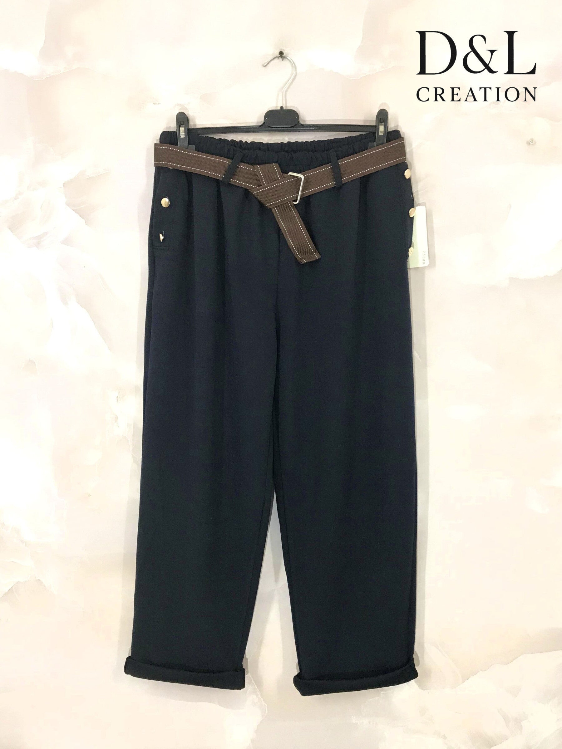 Plus Size Soft pants with buttoned pockets sizes 40 to 54