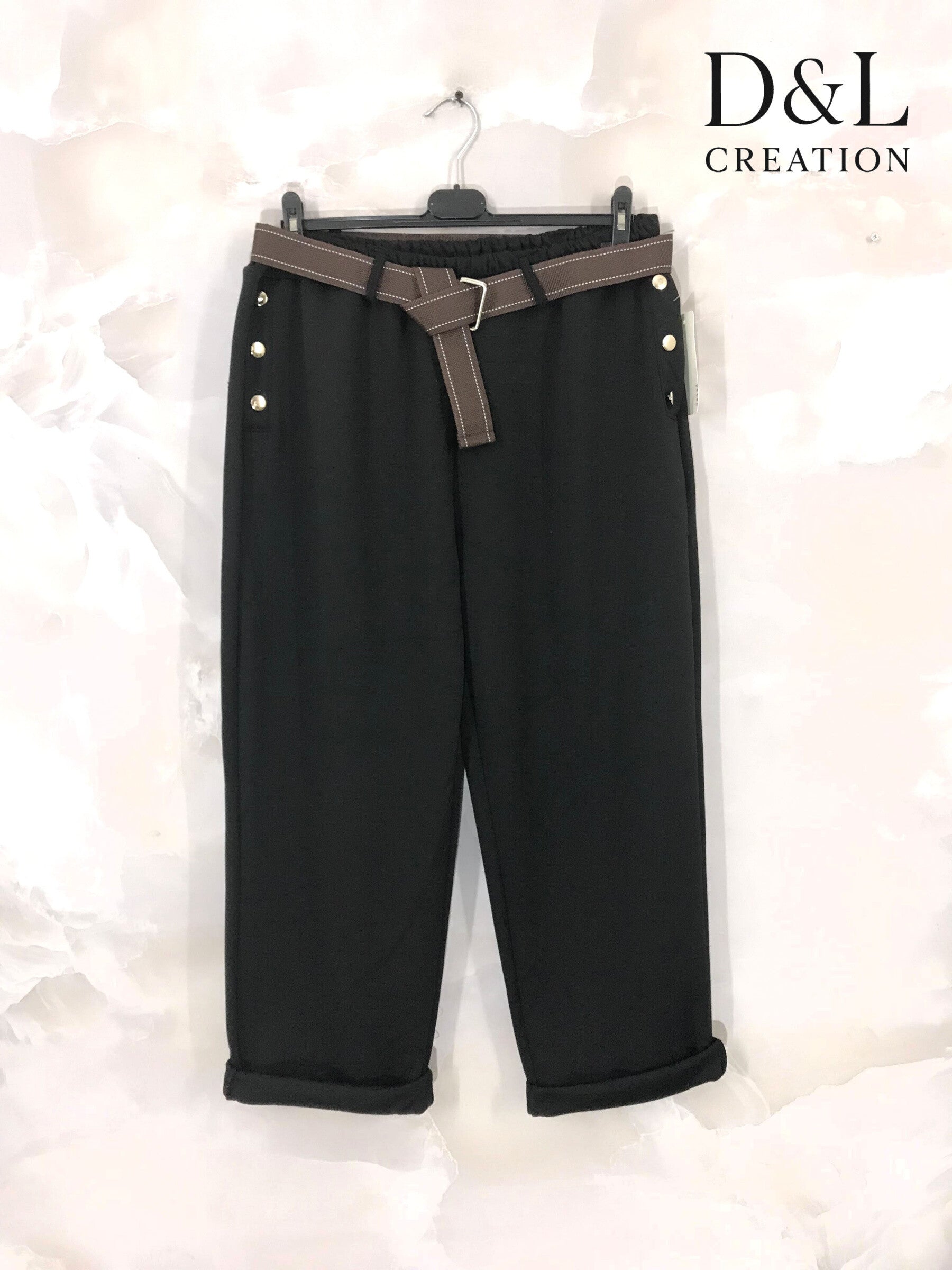 Plus Size Soft pants with buttoned pockets sizes 40 to 54