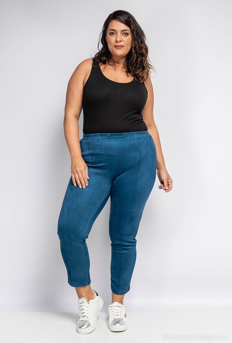 Plus Size Suede pants