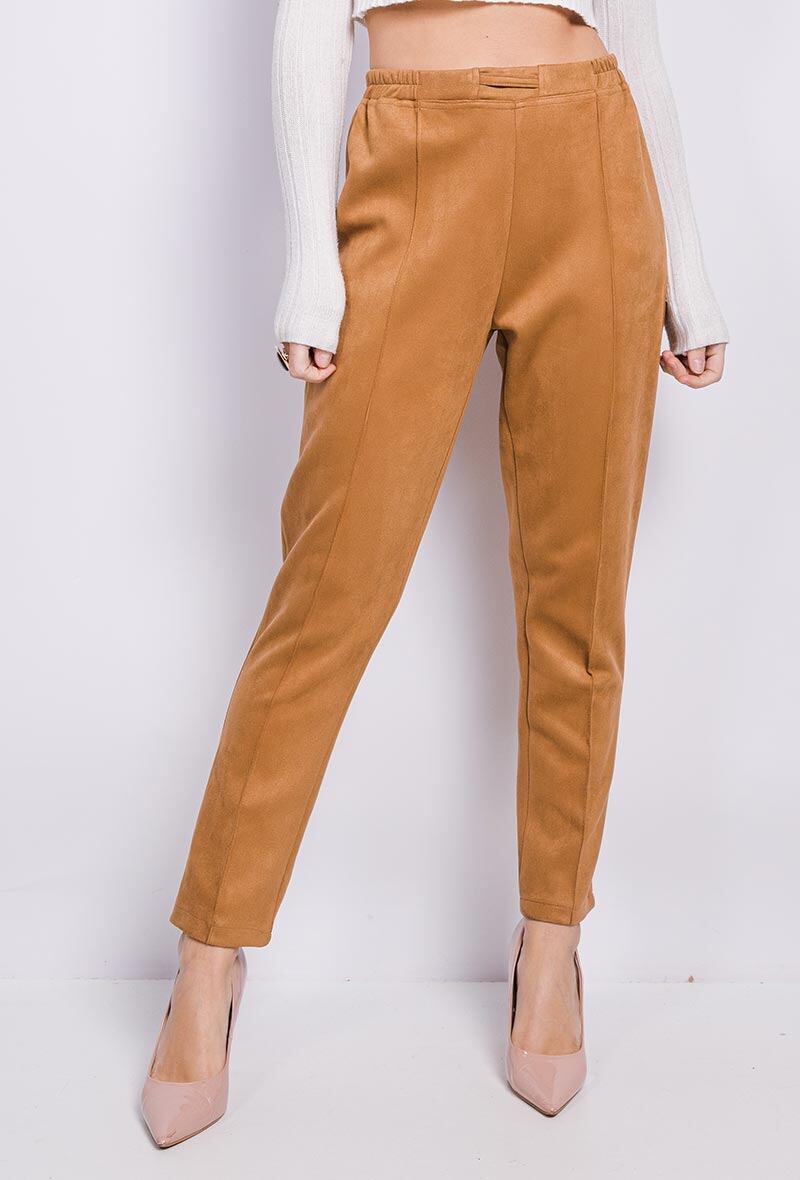 Plus Size Suede pants
