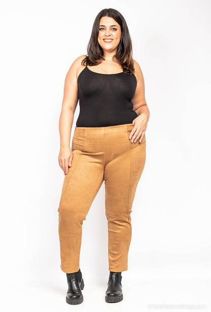 Plus Size Suede pants