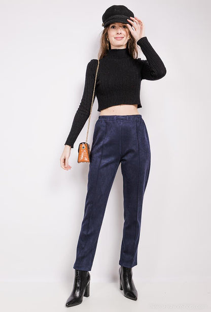 Plus Size Suede pants