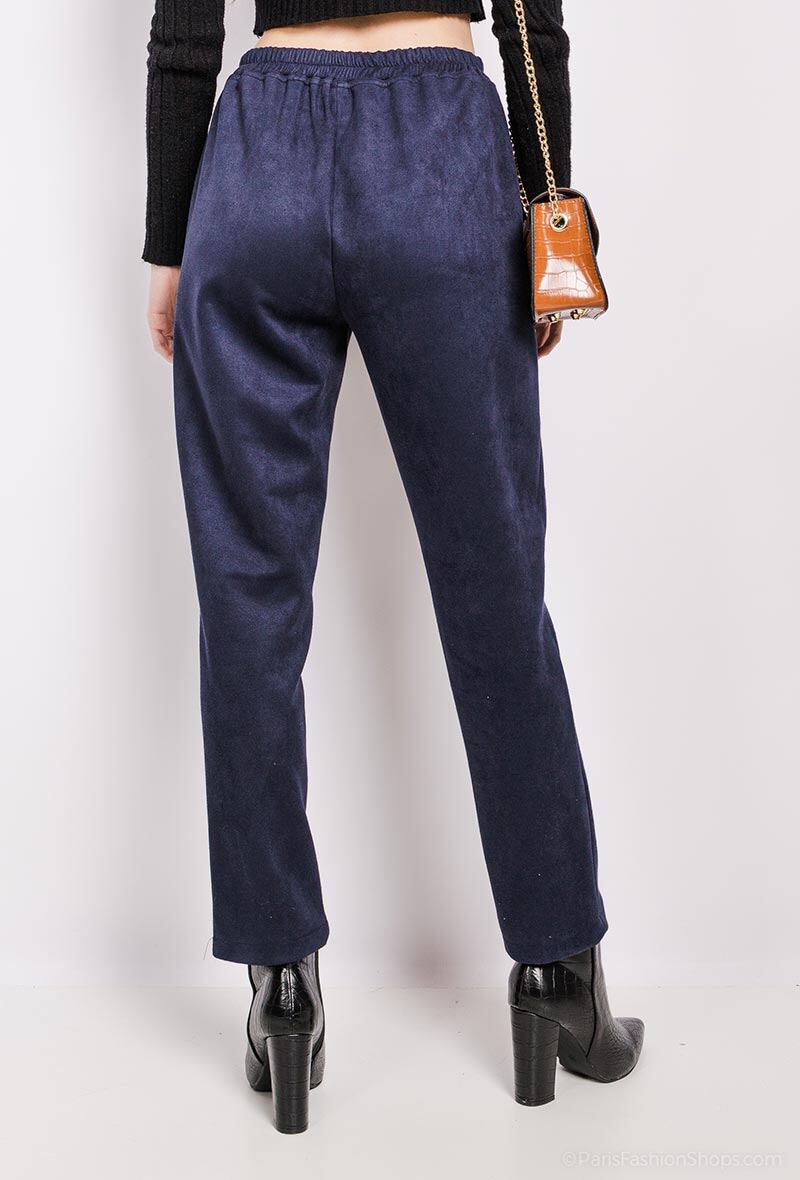 Plus Size Suede Pants