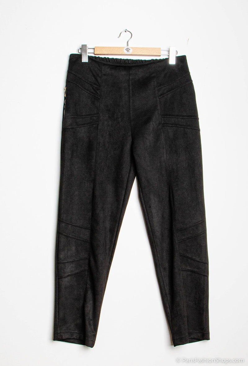 Plus Size Suede Pants för vackra kvinnor