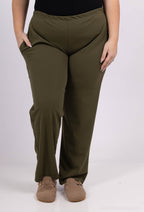 Plus Size Elastic pants with pockets