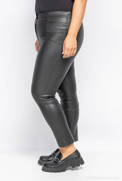 Plus Size Faux Leather Pants
