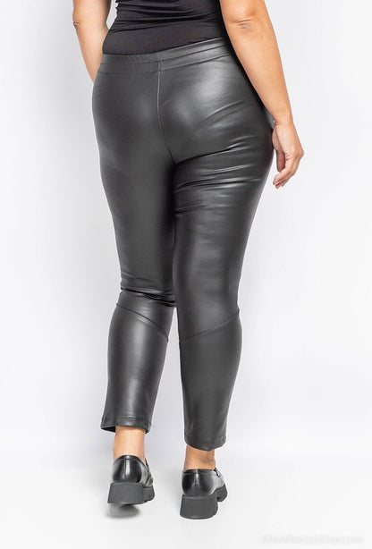 Plus Size Faux Leather Pants