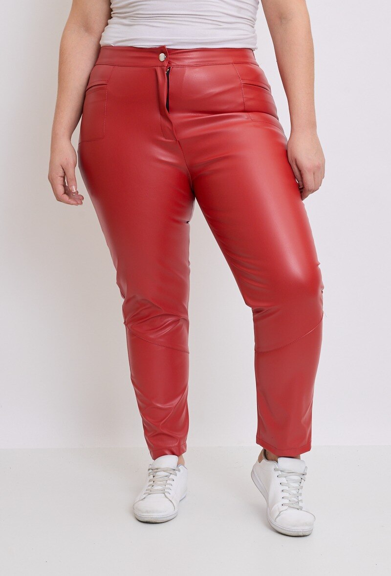 Plus Size Faux leather pants