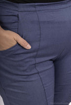 Stretchbyxor med Detaljer i Stor Storlek