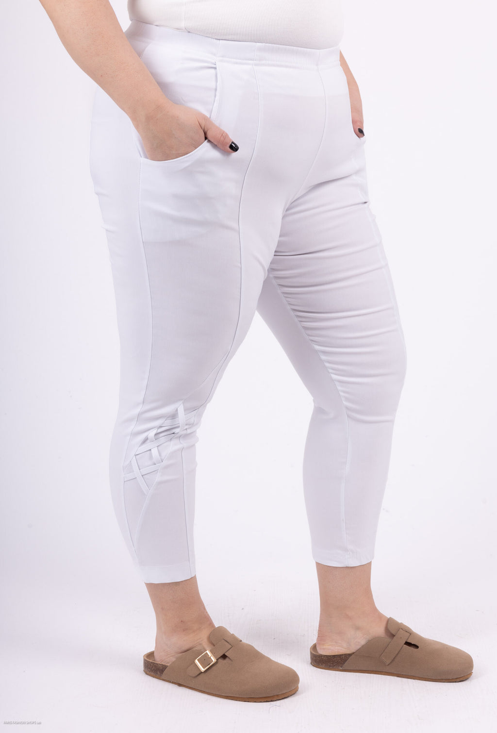 Plus Size Stretchbyxor för Stiliga Kvinnor