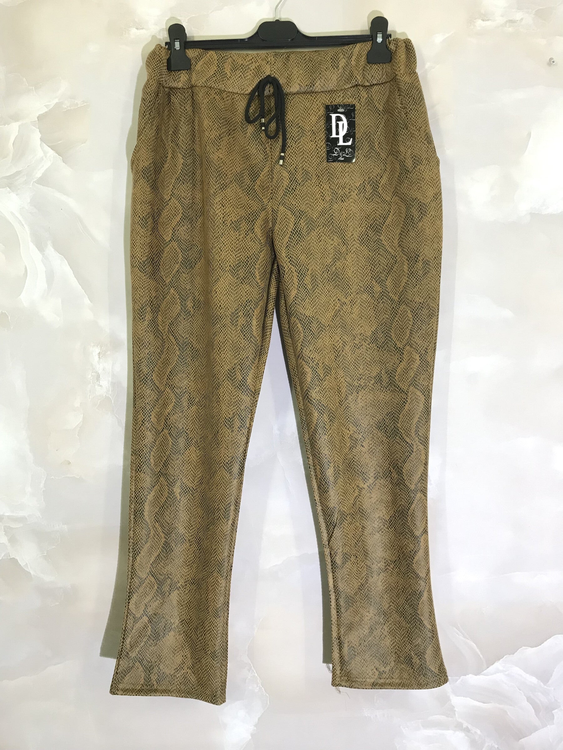 Plus Size Suede-effect Suede Pants