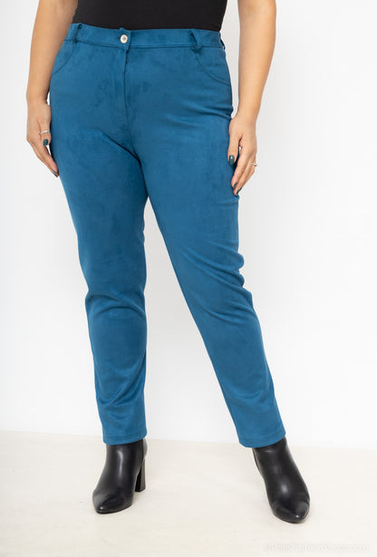 Plus Size Suede pants