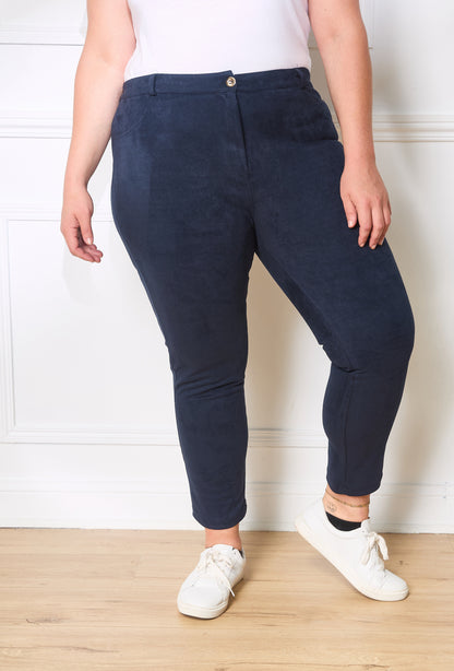 Plus Size Suede pants