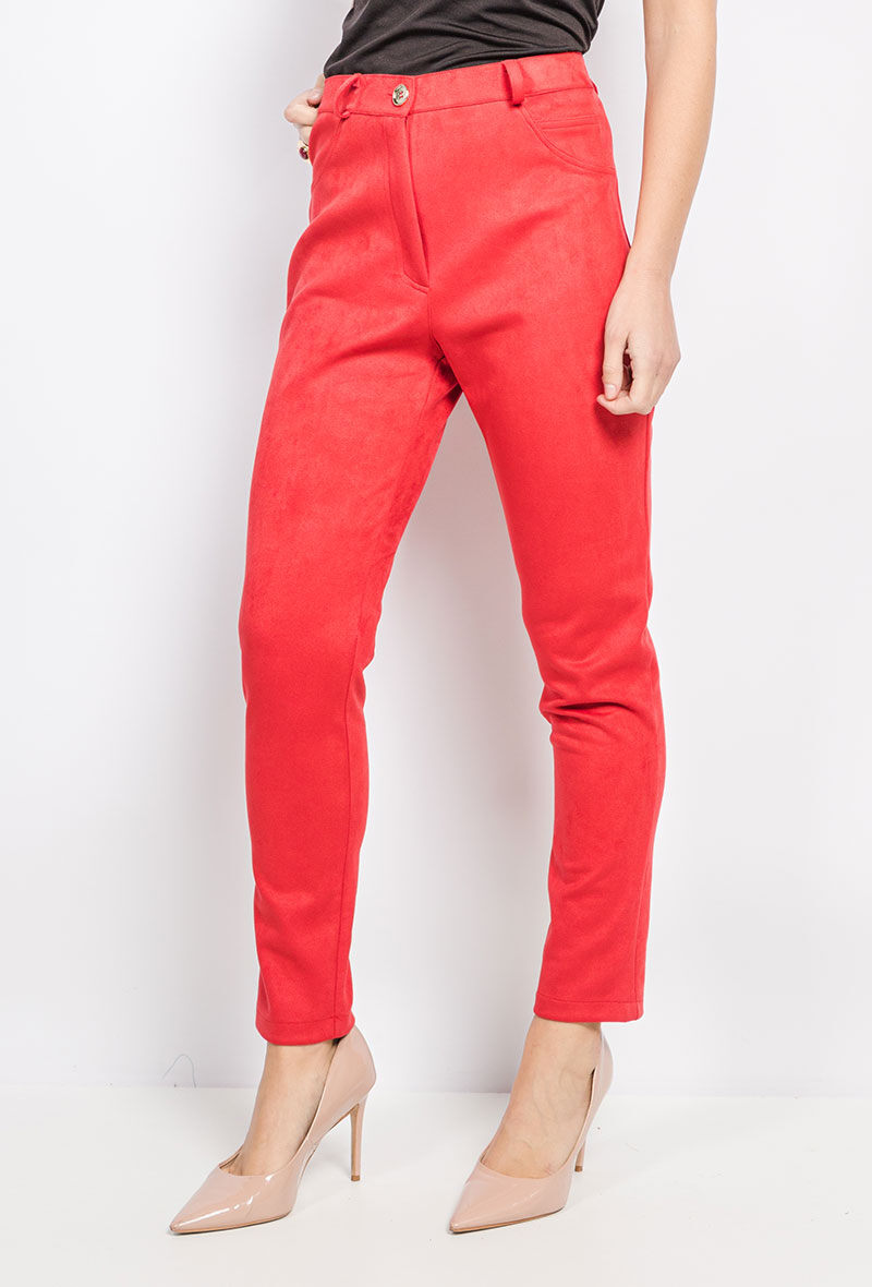 Plus Size Suede pants