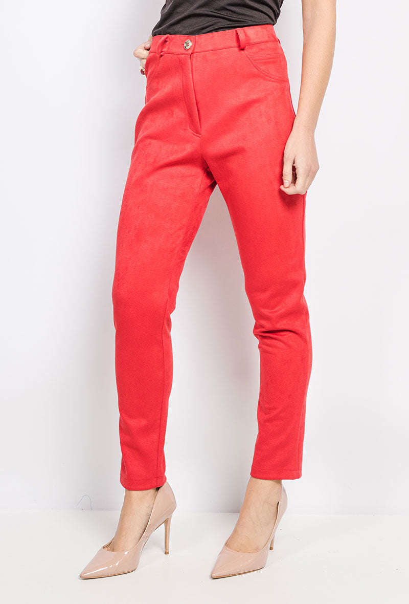 Plus Size Suede pants