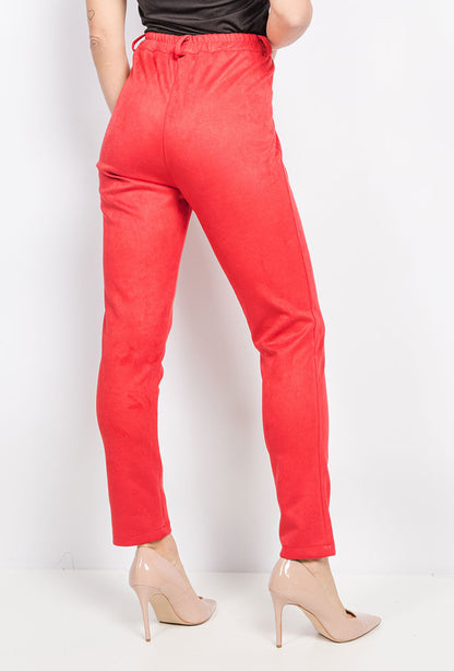 Plus Size Mock Suede Pants
