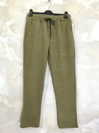 Plus Size Velvet pants with tightening cord and pockets