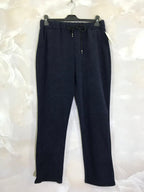 Plus Size Velvet pants with tightening cord and pockets