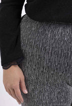 Plus Size Paljetterade Utsvängda Byxor