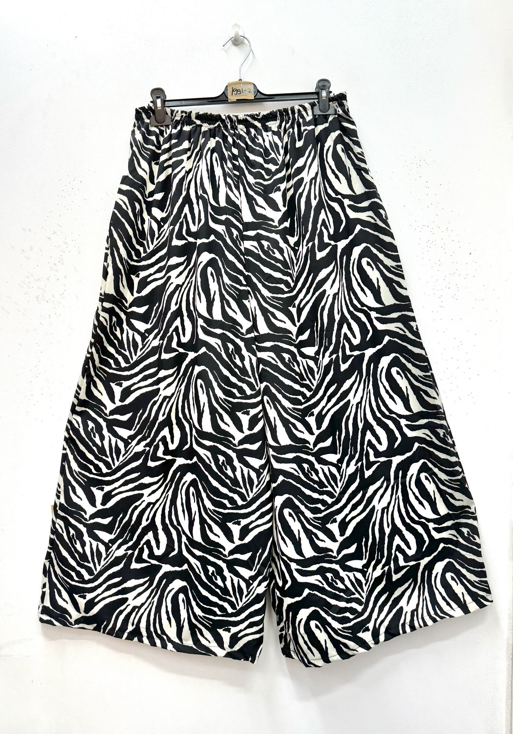Plus Size Fluid printed pants