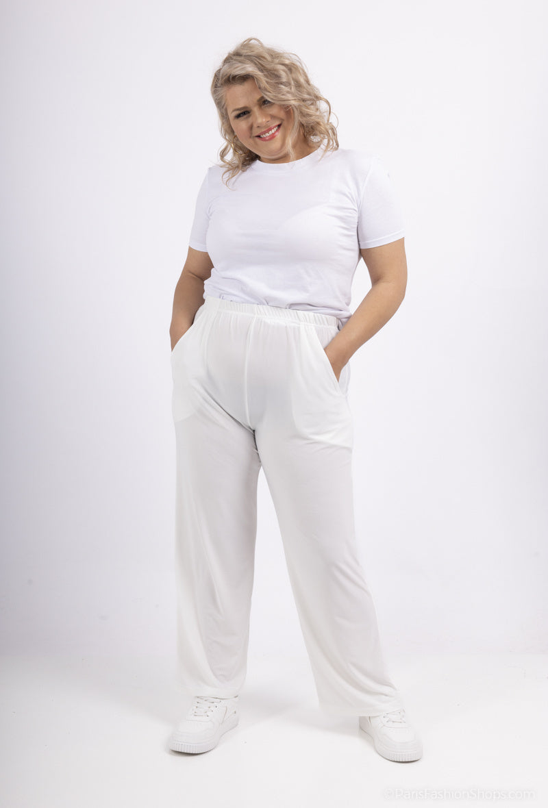 Plus Size Flowy Pants för alla säsonger