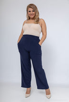 Plussize Flödande Byxor för Alla Säsonger
