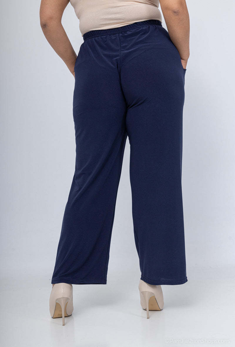 Plussize Flödande Byxor för Alla Säsonger