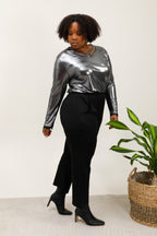 Fluid Byxor för Alla Säsonger i Stor Storlek