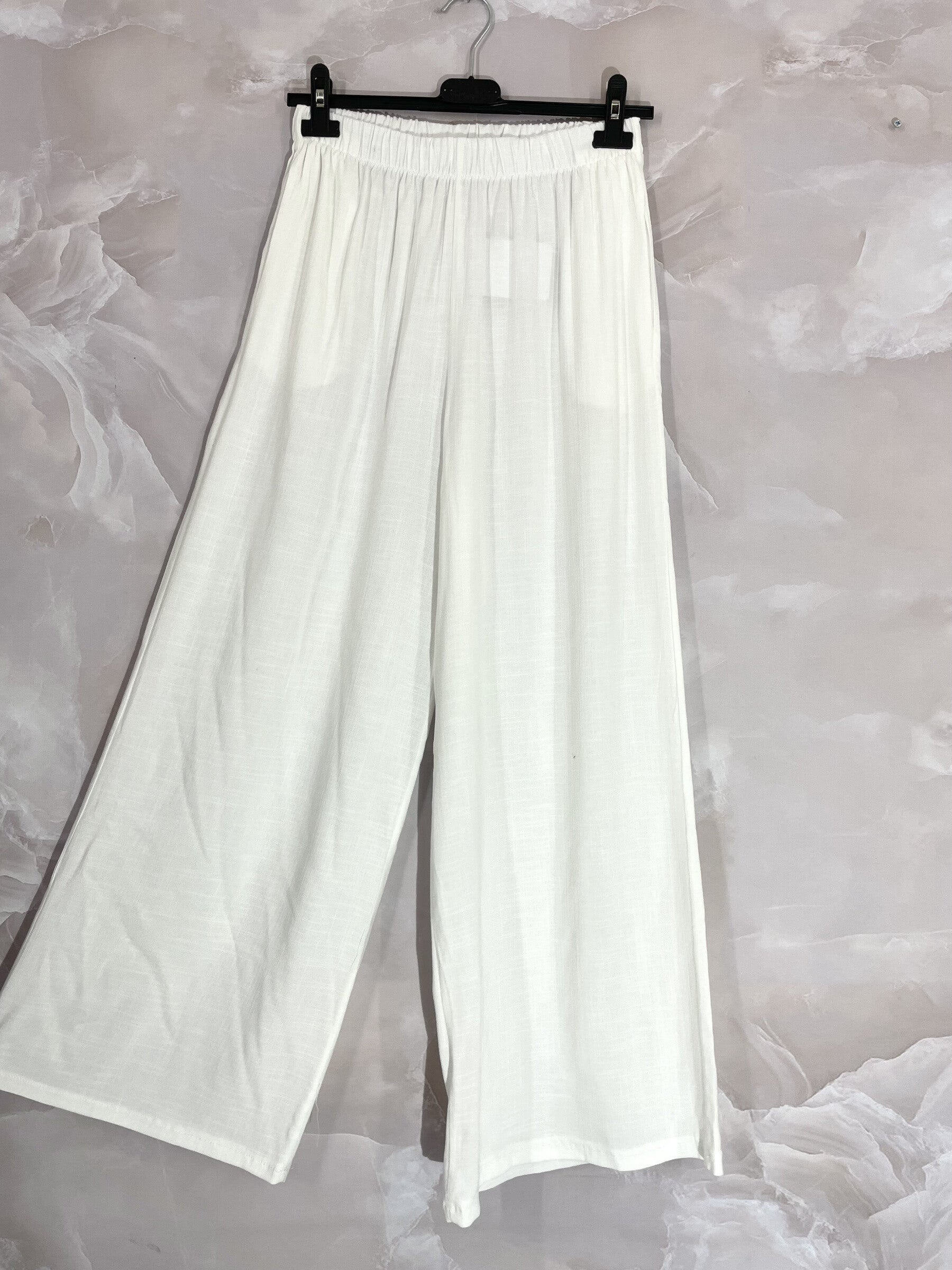 Plus Size Fluid Byxort i Viskos med Fickor T38 till T48
