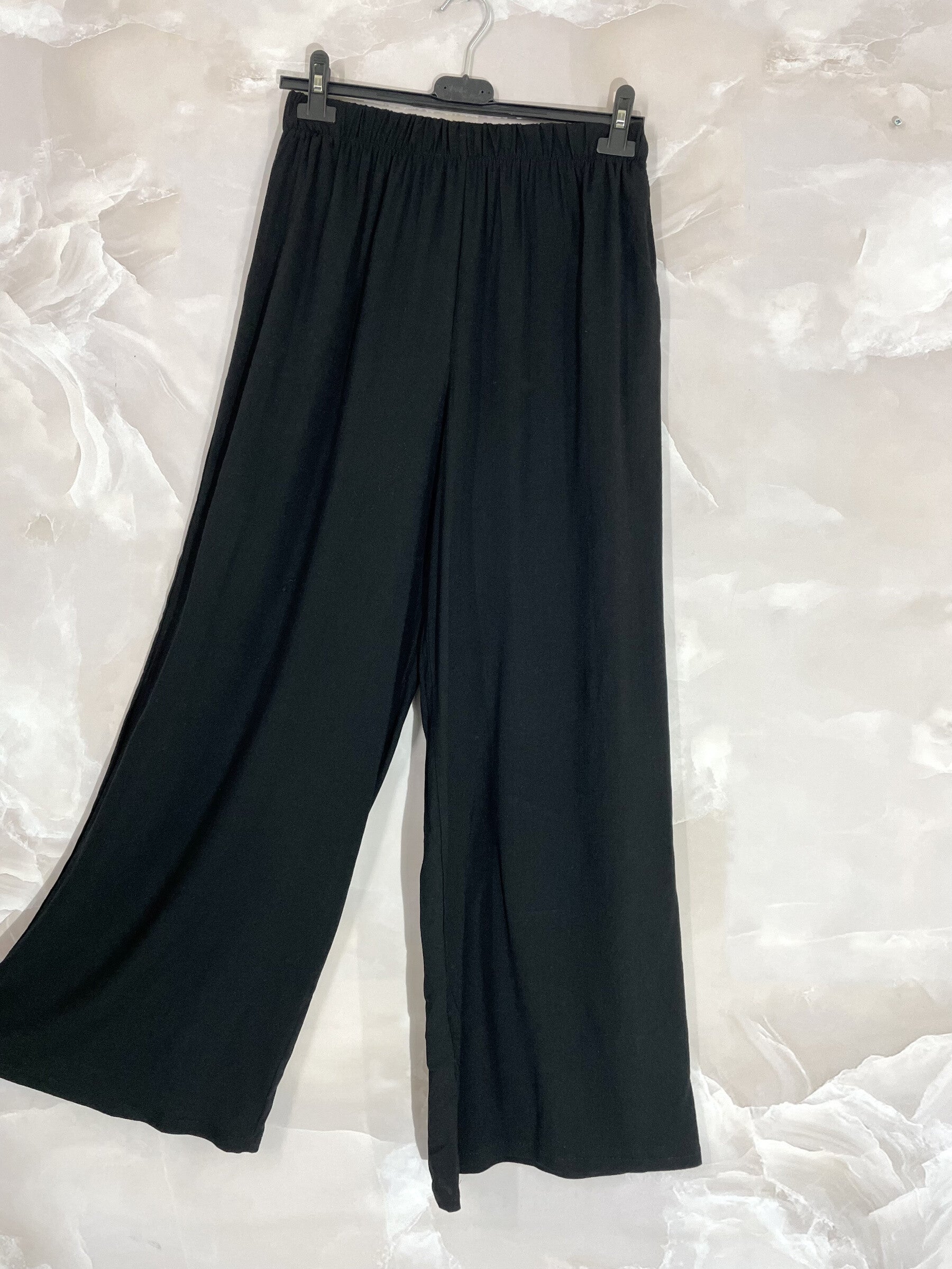 Plus Size Fluid pants viscose with T38 to T48 pockets