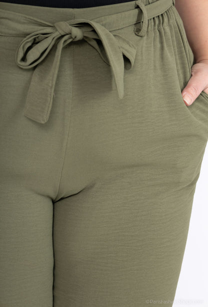 Plus Size Flödande Byxor