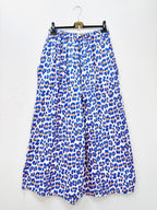 Plus Size Leopard print cotton gauze pants
