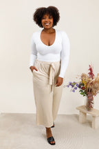 Plus size flowy pants i Stor Storlek