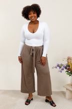 Plus size flowy pants i Stor Storlek