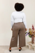 Plus size flowy pants i Stor Storlek