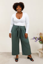 Plus size flowy pants i Stor Storlek