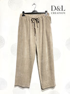 Plus size mönstrade sammetsbyxor T38 till T54 i Plus Size