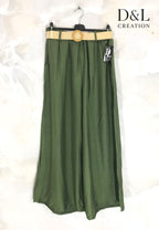 Plus Size Plus size wide leg pants with belt size 38 to 50