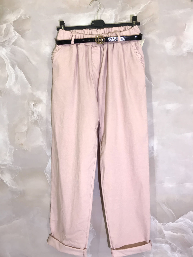 Plus Size Tights med Stretch och Bälte