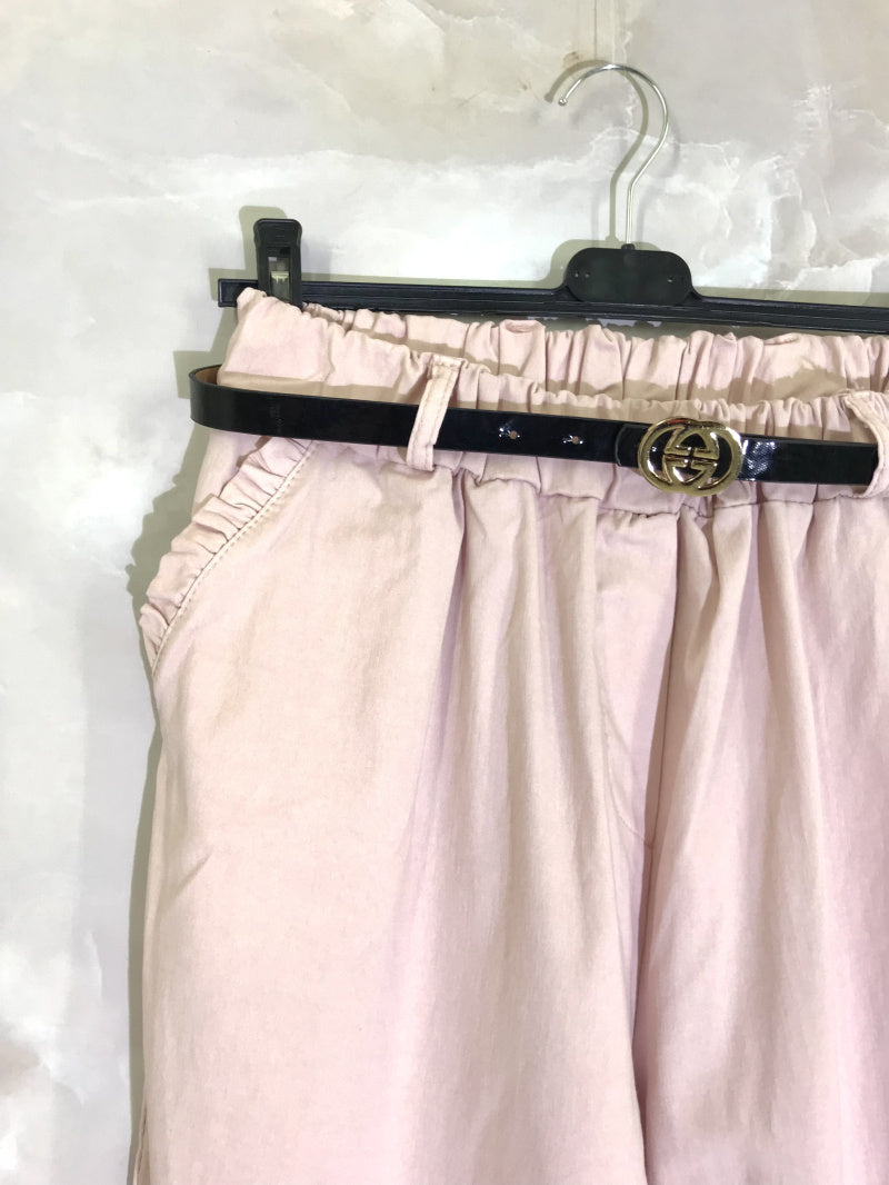 Plus Size Tights med Stretch och Bälte