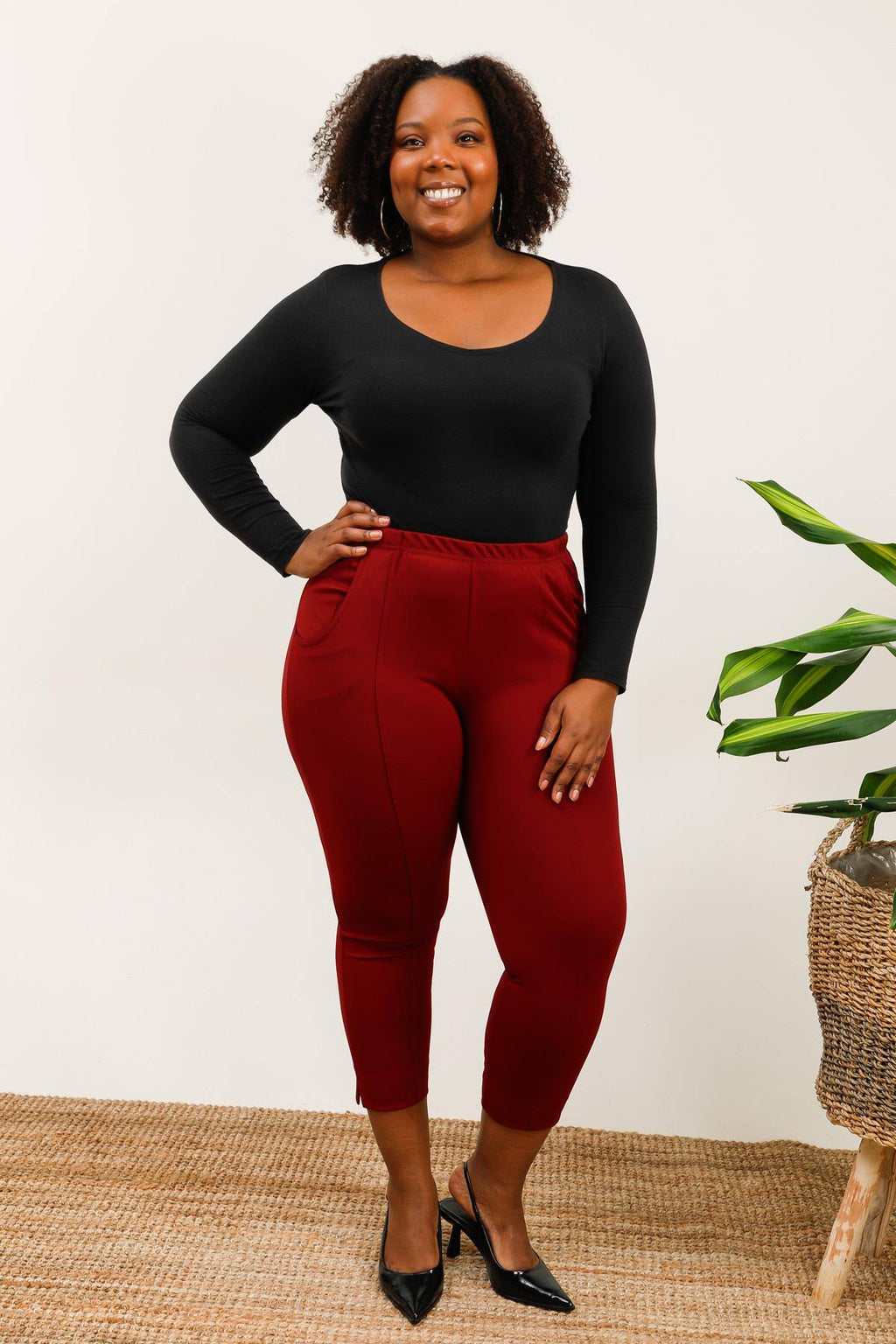 Plus size pants i Stor Storlek