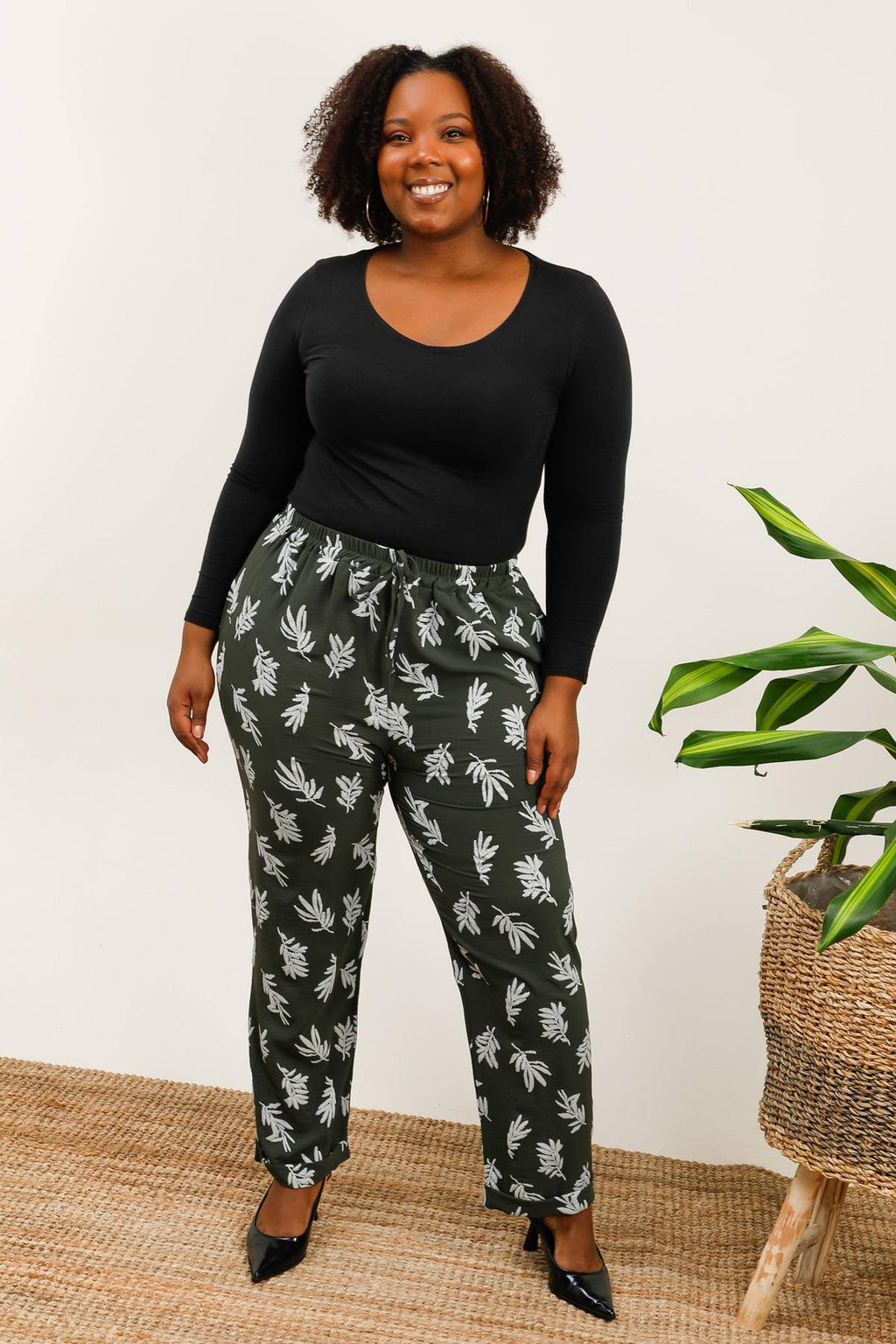 Plus size pants i Stor Storlek