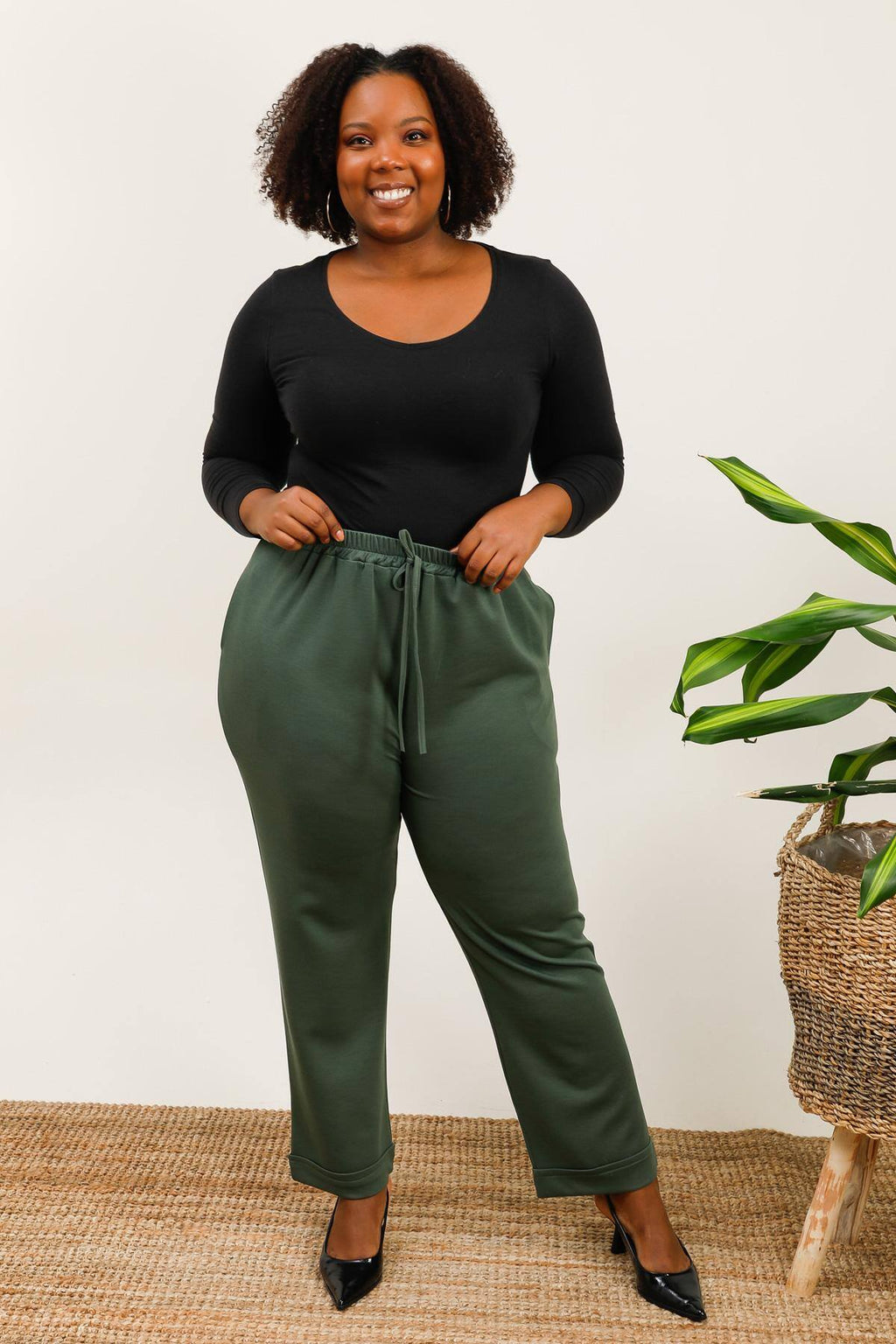Plus size pants i Stor Storlek