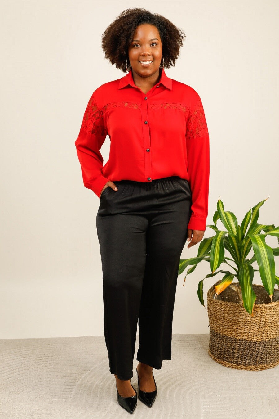 Plus size pants i Stor Storlek